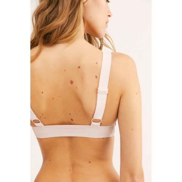 Back in Stock!! Small NWT Free People Erin Neo Plunge Scuba Bralette Mooncake - Picture 3 of 9